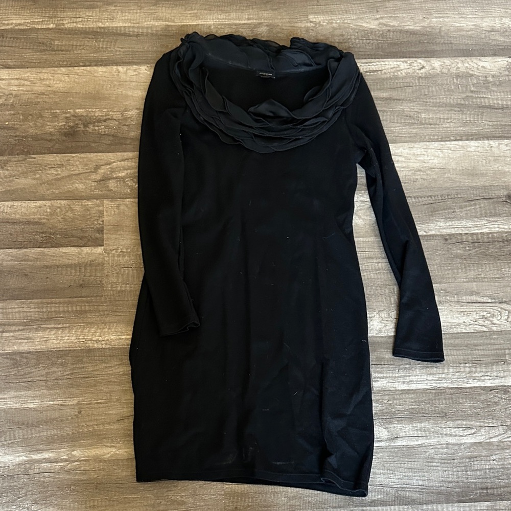 Ann Taylor Black Long Sleeve Dress